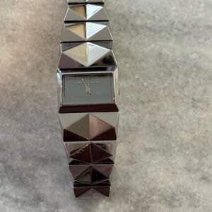 Karl Lagerfeld Silver Geometric Women's Watch
